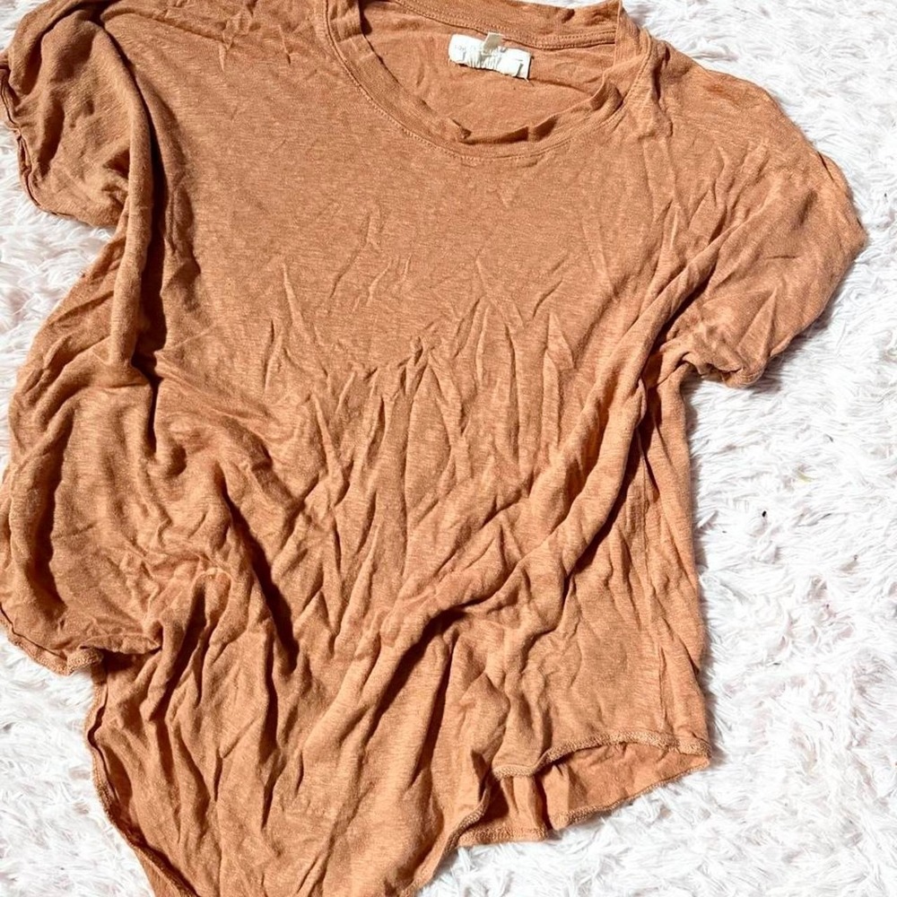 100% Linen Lightweight Flowy Earthy Natural Minimalist Top Womens S Patchouli - Picture 2 of 7